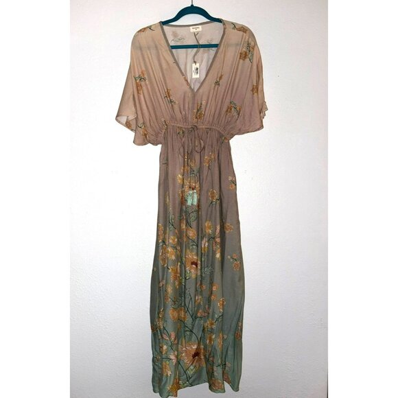 NWT World Market Floral Maxi Dress Size S/M - Picture 3 of 9